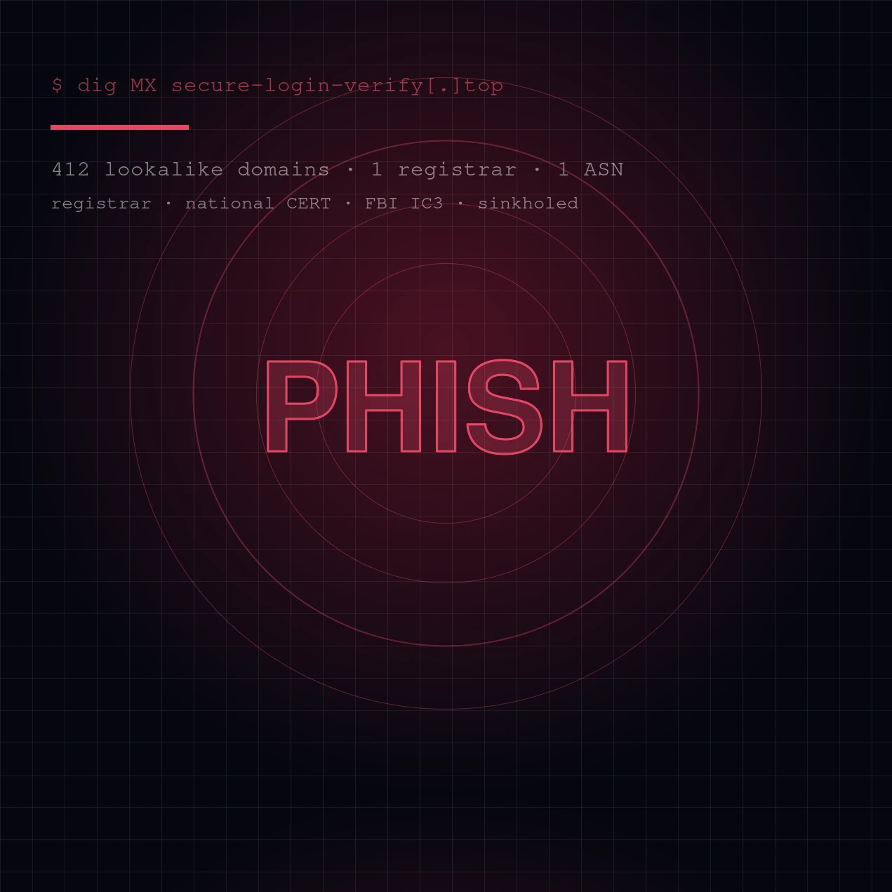 Phishing takedown case study