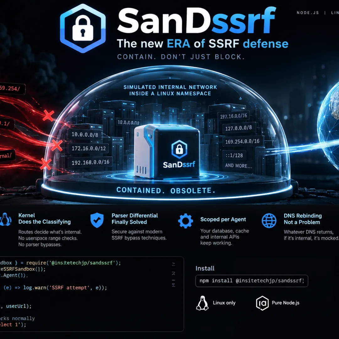 SanDssrf — SSRF containment for Node.js